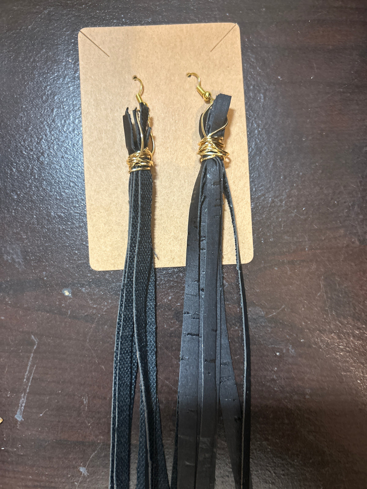 Faux gold earrings